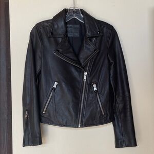 AllSaints Leather Jacket; Black; Size 4; Excellent Condition